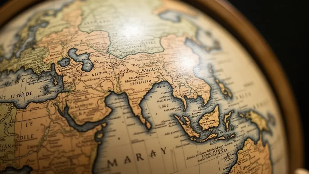 Accurate 19th century globe.