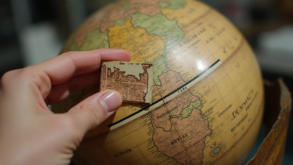 Aligning loose globe paper
