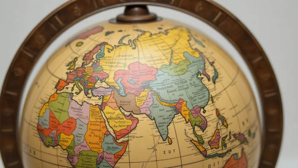 Restored antique globe