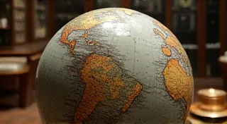 The Evolution of Map Projections on Antique Globes